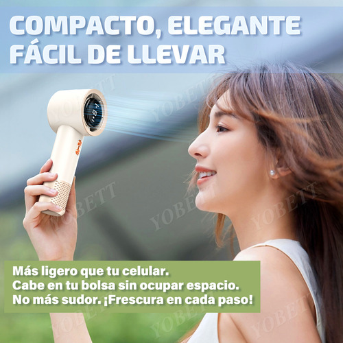 Mini Ventilador Portátil Recargable Turbo Potente Escritorio