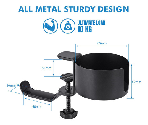 Soporte Para Auriculares Soporte Para Vasos Gancho Para