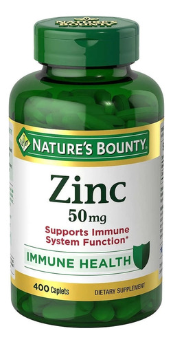 Zinc Nature's Bounty 50mg X 400 - Unidad a $94700