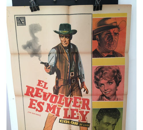 Afiche Original Cine - El Revolver Es Mi Ley