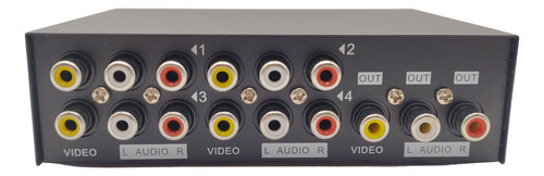 Switch Conmutador Video Y Audio Rca (4 Input 1 Output)