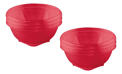 Set 6 Compoteras Bowls De Plastico Sanremo 11x5 240ml