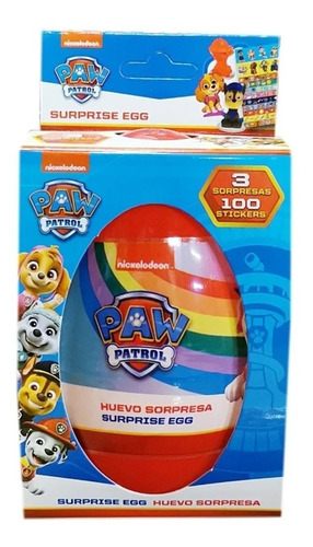 Huevo Sorpresa Maxi Paw Patrol Marca Brickell