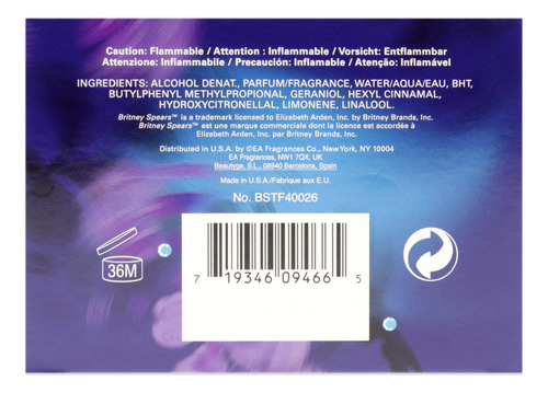 Perfume Britney Spears Midnight Fantasy Edp 100 Ml Para Muje