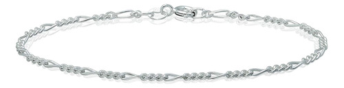 Michael Zweig Pulsera De Plata De Ley 925 Para Mujer, Cadena