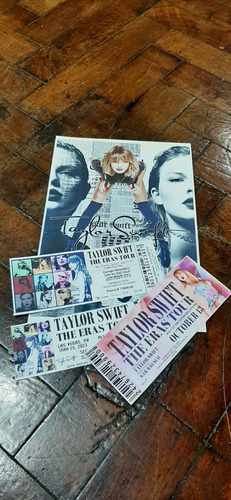 Tickets Taylor Swift + Mini Poster A4 - Entradas - Souvenirs