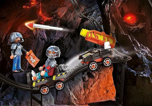 Figura Armable Playmobil Dino Rise Mine Carro De Cohetes 3+ Cantidad de piezas 40