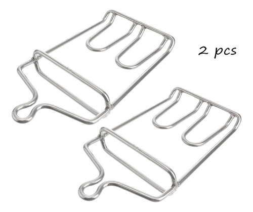 Pack De 2 Ganchos Grill De Acero Inoxidable.