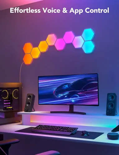 Painéis De Luz Hexágonos Govee Glide, Led Hexagonal Rúbico