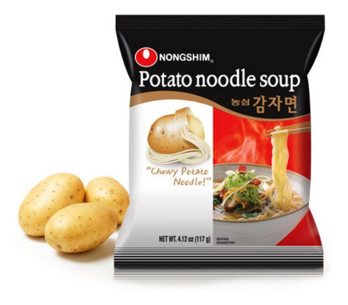 Macarrão Instantâneo Lamen Coreano Potato Noodle Nongshim