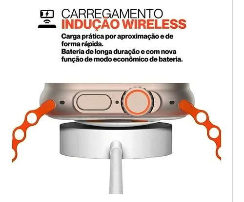 Relógio Smartwatch T800 Ultra 49mm 2 Pulseiras Corrida Pro
