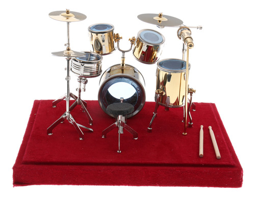 1: 6 Mini Modelo De Tambor De Cobre Instrumentos Musicales