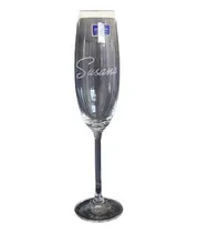 Comprar Copas Champagne Cristal Bohemia Grabadas, 220ml