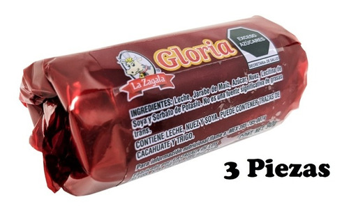 Mega Glorias Con Nuez 90 Grs (paquete 3 Piezas)
