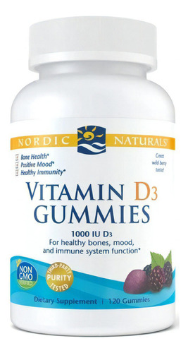 Vitamina D3 1000iu 25mcg Cuida Tus Huesos Nordic Naturals Re Sabor Neutro