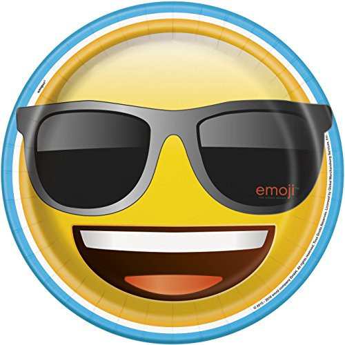 Placas De Cena Emoji 8ct