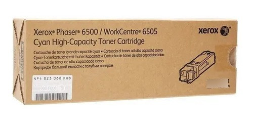 Toner Xerox P/phaser 6500/6505 106r01601 Color Cyan