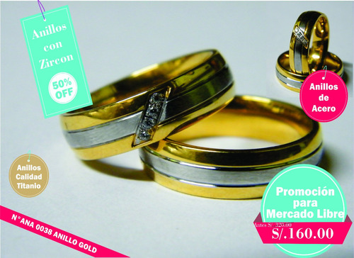 Anillo Elegante De Acero - Compromisos , Matrimonio