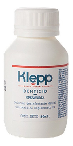 Klepp Denticid operatoria Clorhexidina gluconato 2% x 50 ml.