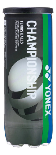 Pelota De Tenis Yonex Championship Black Itf X3