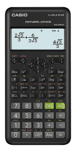 Calculadora Cientifica Casio Fx-82laplus2-bk 252 Funciones