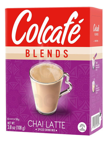 Colcafe Cappuccino Chai Latte 6 Sobres