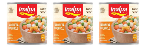 Pack X3u Jardinera Hortalizas Legumbres Y Choclo Inalpa 300g