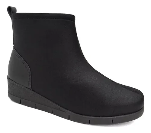 comprar Bota Usaflex De Elastano Cano Curto Ad0522 Preto