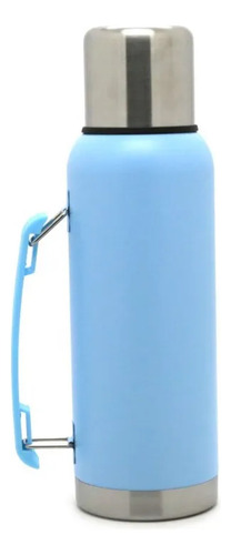 Termo Trendy Acero Inoxidable 1 Litro Frio Calor Resistente Celeste