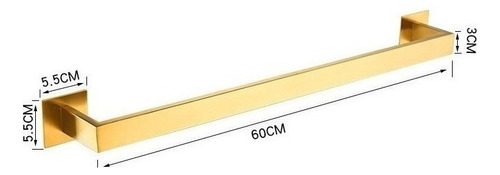 De Toallero Cuadrado Dorado De 60 Cm