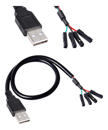 Meiriyfa Adaptador De Cabecera Dupont Usb 2.0 A A Usb De 4 P