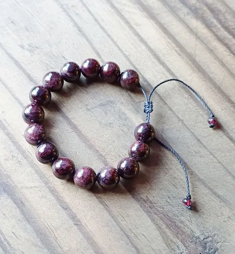 Granate Pulsera Poder Guerrero Energia Marte Fuerza Voluntad