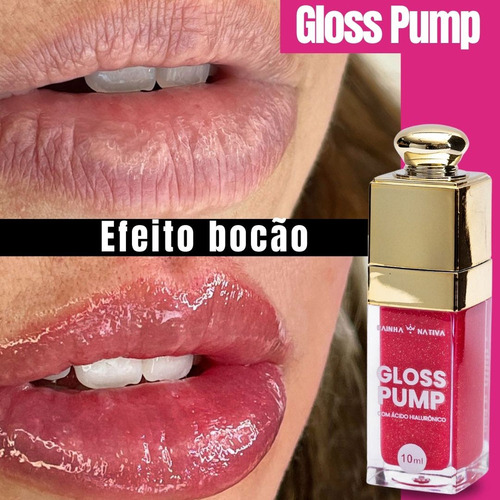 Kit Bbs Red+ Gloss Pump Rose + Gloss Led Com Espelho Cor 5
