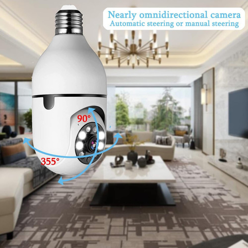 Cámara Bombilla 2pcs Cámara 1080p Wifi Con Tarjeta 32g