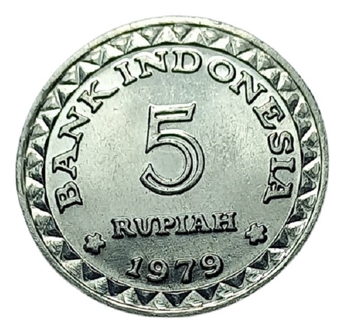 Indonesia - 5 Rupiah 1979 Fao - Km 43 (ref 013)