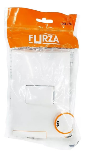 Placa Con Apagador Sencillo Economico Bticino Forza Blanco 10 A