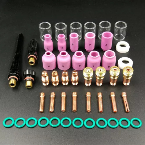 49pcs Tig Soldadura Antorcha De Gas Stubby #10 Copa De Vidri
