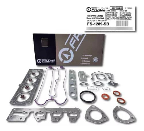 Kit De Empacadura Fraco Chevrolet Optra