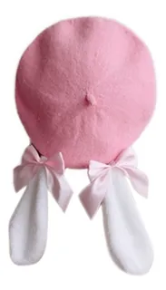 Gorro De Peluche Con Orejas De Conejo Para Mujer, Gorro De B