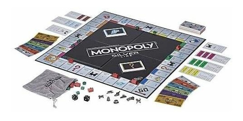Monopoly Silver Line - Juego De Mesa Exclusivo De Alta Calid