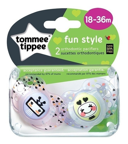 Chupete Silicona X2 18-36m Fun Style Tommee Tippee Babymovil