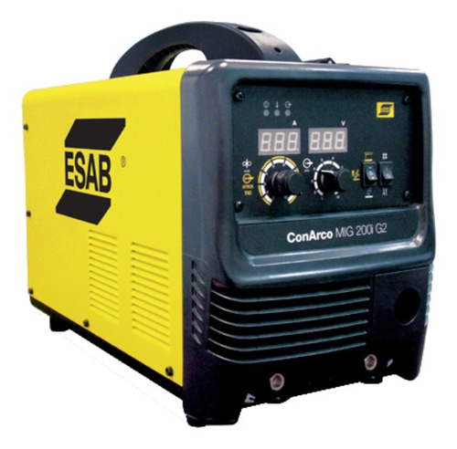 Soldadora inverter Esab MIG 200I G2 amarilla y negra 50Hz/60Hz 220V - 240V