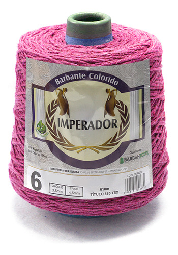 Barbante Colorido Barbantextil Imperador 4/6 610m Cor Rosa Escuro