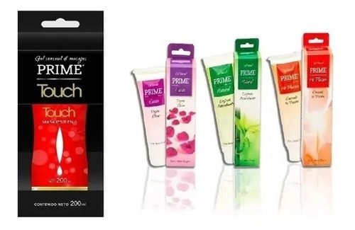 Combo Prime Lubricante Touch Natural Hot Excite X4  