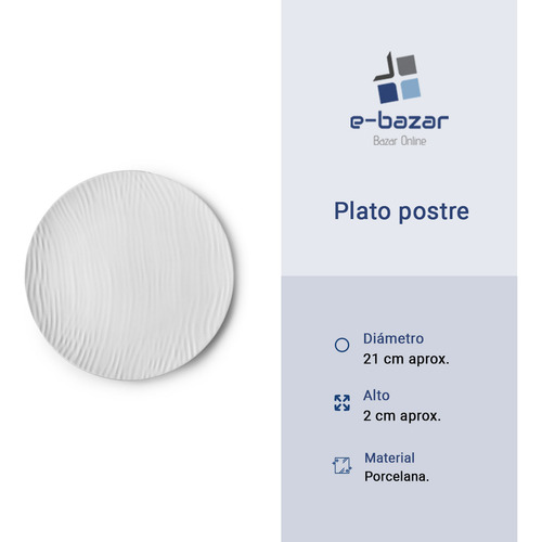 Set X 23 Combo Vajilla Porcelana C/ Dips Germer Dunas