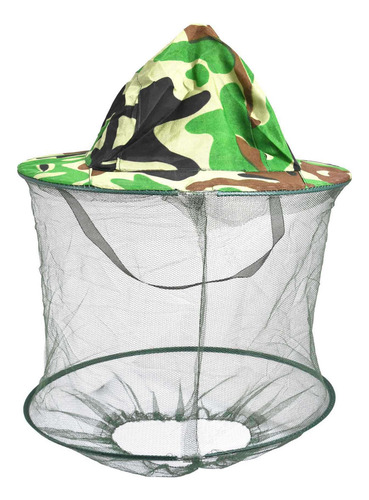 Gorro De Apicultor Con Estampado De Camuflaje, Máscara Facia