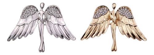 J Broche De Cristal Encantador 2 Piezas