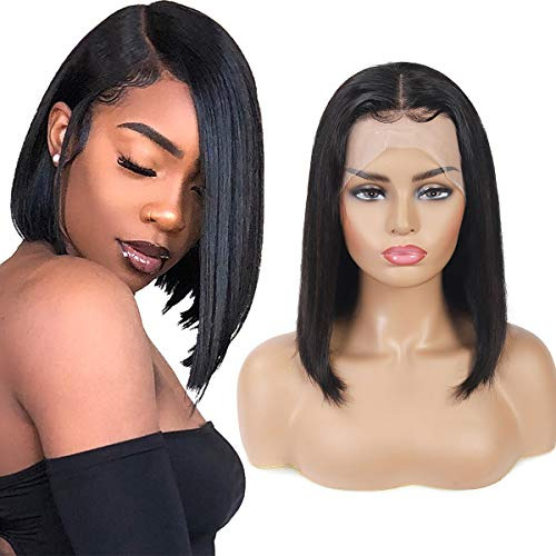 Annora Bob Wig 13x4x1 Encaje Frontal Pelucas Cortas 98hb8