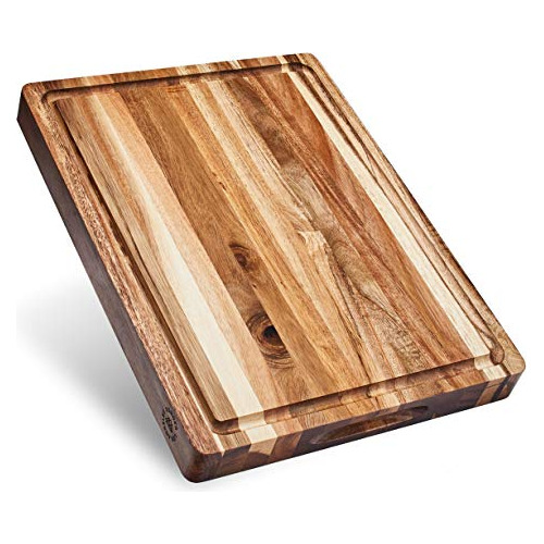 Tabla De Cortar De Madera De Acacia Sostenible Gruesa C...