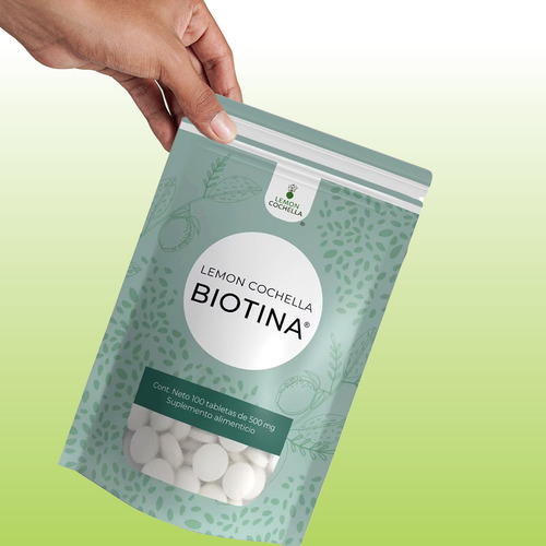 Suplemento En Tabletas Kukamonga Suplemento Biotina Lemon Cochellla En Bolsa De 1ml 100 Un Pack X 5 U
